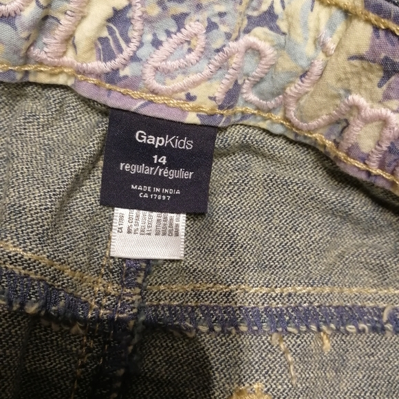 Girls denim skirt with butterfly back | GAP KIDS size 14 - Picture 6 of 7